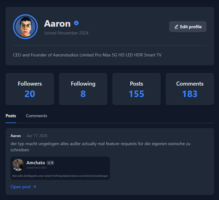 Image posted by Aaron